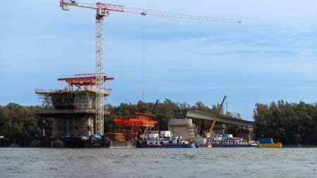 Jelentős mérföldkőhöz érkezett a Kalocsa-Paks Duna-híd építése